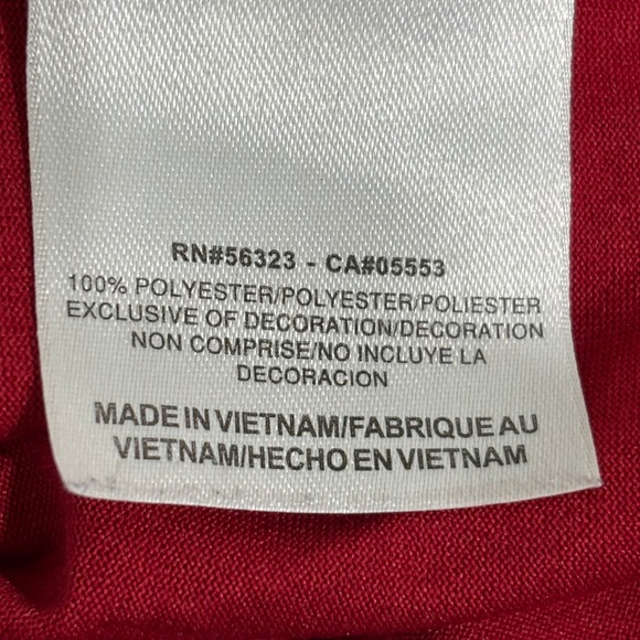 Nike Dri Fit Red Long Sleeve Athletic Shirt Men's XL - Picture 10 of 10